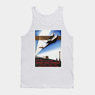 Italy Airline Vintage Poster 1924 Tank Top